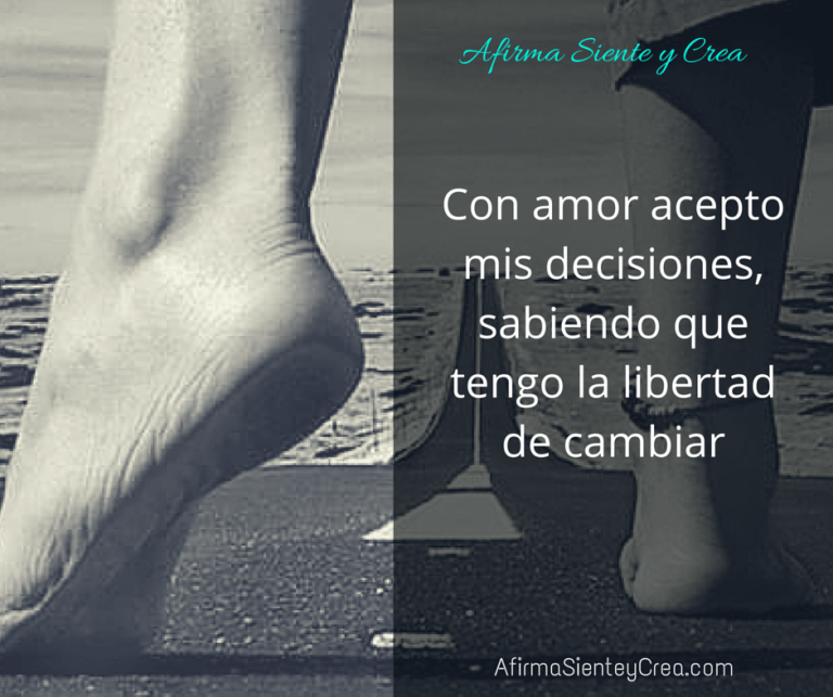 Acepto mis decisiones